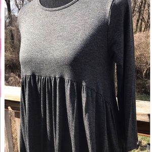 Bellamie Grey Empire Waist, Small. NWOT